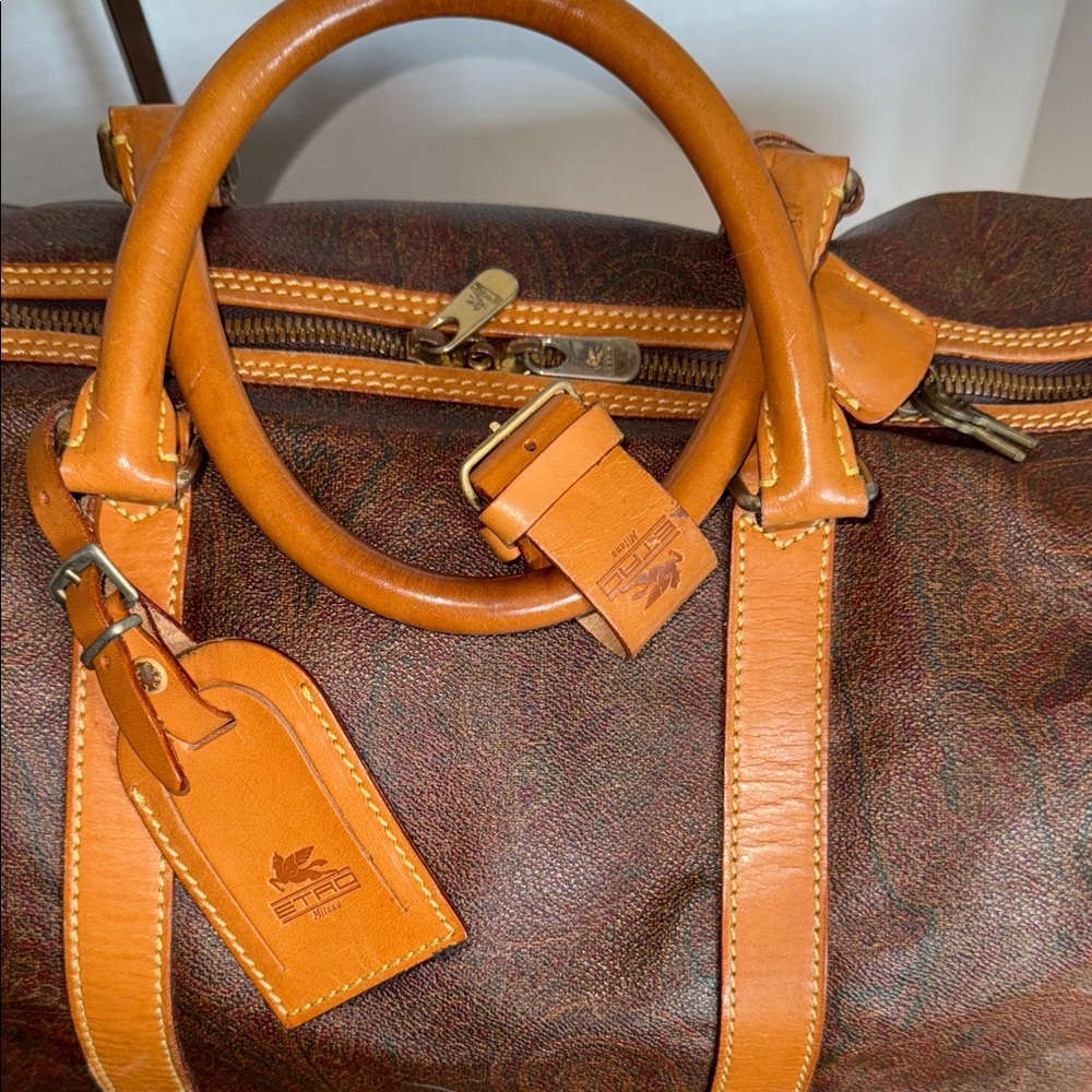 ETRO Brown Travel Duffel Bag - Picture 9 of 12